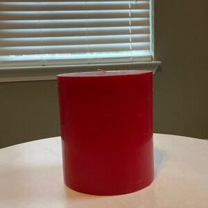 Pottery Barn Bold Red Candle